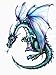 Wallmonkeys Blue Dragon Wall Decal - 12