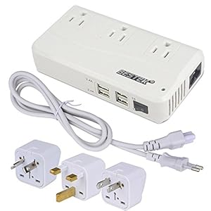 BESTEK 変圧機能搭載 海外旅行用コンセント 大容量4.2A USB4ポート付 90V～240V TO 100V MRJ201GU