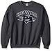Elite Fan Shop Fan Favorite Dark Heather Arch Crewneck Sweatshirt