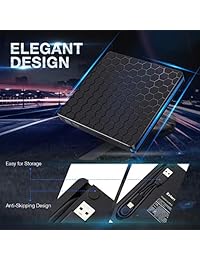 Unidad de DVD externa para ordenador portátil, reproductor de CD portátil M WAY USB 3.0 DVD-RW, grabador óptico para ordenador portátil, ordenador portátil, PC Windows 7 8 10