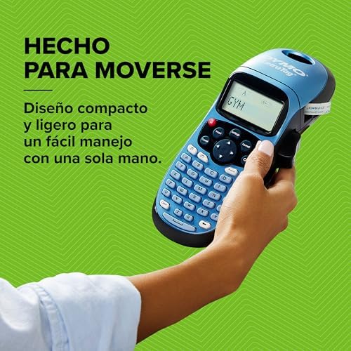 LetraTag LT-100H etiquetadora | Impresora de etiquetas portátil | Teclado ABC / Pantalla LCD de 13 caracteres | Perfecta para la oficina o para el hogar