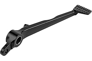 LangPu Motorcycle Rear Brake Pedals Foot Lever Fits for kawasaki ZX10R 2004-2010, ZX6R 2005-2008, ZX636 2005-2006 (Black)