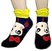 JJMax Princess Series Character Socks: Elsa, Anna, Ariel, Snow White, Jasmine, 5 Princesses Set, One Size