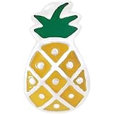 FAEFASH Spacer Charm Rubber Stopper Spacer Bead 925 Sterling Silver Clip Charm fit Pandora Style Charm Bracelets (Yellow Pineapple Spacer Charm)