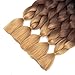 28 Inch Pre Stretched Braiding Hair 7 Packs Easy Crochet Braid Hair, Hot Water Setting Professional Soft Yaki Texture Ombre Braiding Hair Extensions