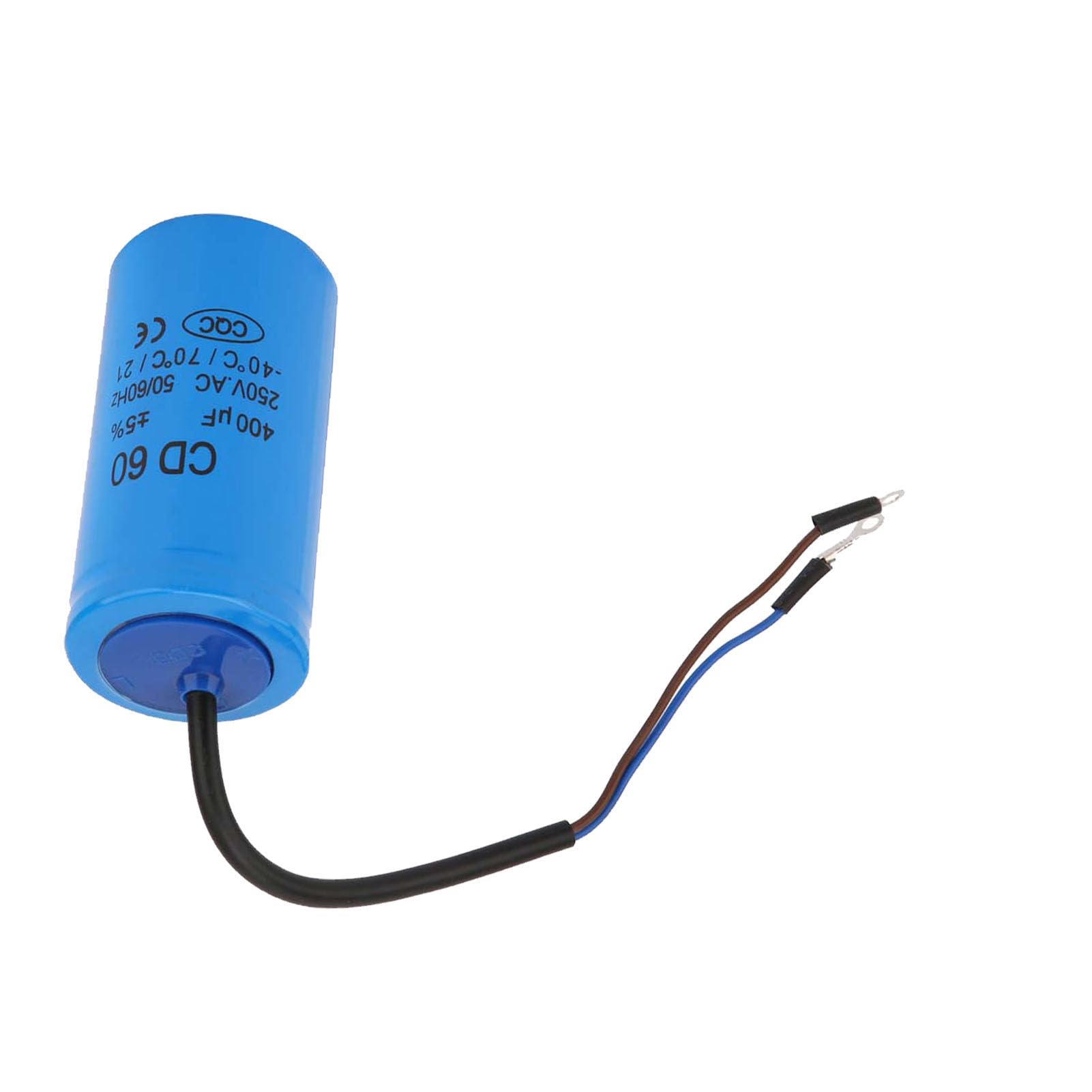 YWBL-WH CD60 400uF Run Capacitor, Motor Capacitor with Wire Lead 250VAC 50/60Hz for Motor Air Compressor