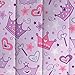 dream FACTORY Purple Princess Hearts And Crowns Girls Comforter Set, Multi, Twin, 2D742101MU