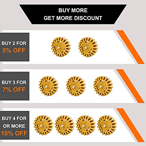 CANOPUS Decal Remover Eraser Wheel Adhesive, Pinstripe, Sticker