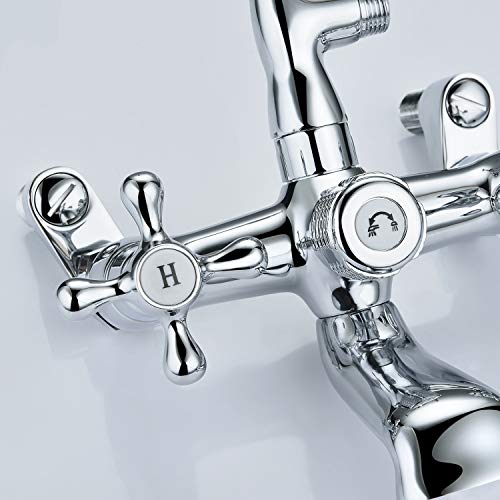 Wasserrhythm Clawfoot Tub Faucet with Shower Diverter Victorian