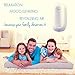 Purest Naturals Ultrasonic Cool Mist Humidifiers for Bedroom - 3.8L Large Capacity, Whisper-Quiet Operation, Automatic Shut-Off, 360° Rotatable - Humidifier Diffuser Combo