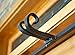 Front Door Garland Hanger - Adjustable, Heavy-Duty Cast Iron Decor | No Nails, No Damage - Brown (Single Door)