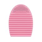 HiMo Cleaning MakeUp Washing Brush Silica Glove Scrubber Board Cosmetic Clean Tools (Pink)