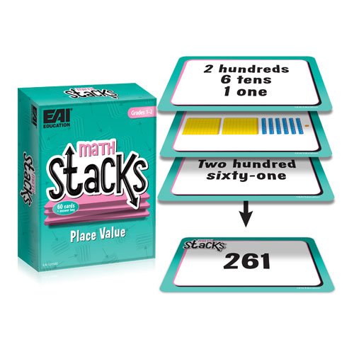 EAI Education Math Stacks Place Value Game: Grades 1-2