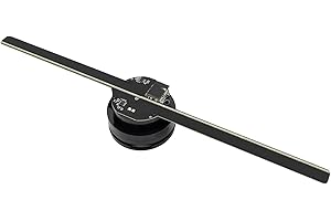 HOLOSPIN 3D Hologram Fan 16.5 Inch,3D Holographic Fan with WiFi,224 Highlight LEDs and 2000 cd/m² Brightness,1500+ Free 3D Content,3D Holographic Projector for Store Display,Events,Exhibition