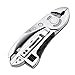 Adjustable Wrench Multitool, Stainless Steel Multifunctional Pliers Set All in One Adjustable Survival Gear Tools Folding Wrench with Knife/Plier/Wire Cutter/Spanner/Screwdriver With Case