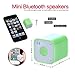 WONFAST The World's Smallest Magical and Portable Multifunction Wireless Bluetooth Speaker with Bluetooth Remote Shutter,Anti-theft device of phone,Impressive Sound Quality You Never Imagine,Great for Listening Music,Taking self-portraits, Bluetooth Chat-(Green)