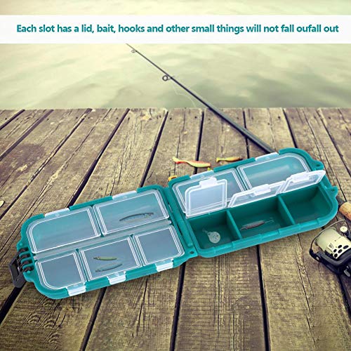 10 Slots Lure Box Fishing Terminal Tackle Bits Lure Aufbewahrungsbox für Angelköder und Tackle – Bild 6