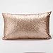 GBSELL Pillow Cover Glitter Sequins Rectangle Throw Pillow Case Cafe Home Party Christmas Decor Cushion (Gold)