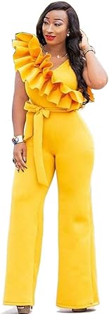 yellow jumpsuit amazon