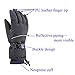 CAMYOD Waterproof Ski Snowboard Gloves with 3M Thinsulate, Cold Weather Gloves for Men(Piping,L)