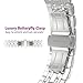 NO1seller Top Fitbit Ionic Bands, Solid Stainless Steel Band Replacement Accessories with Classic Butterfly/Hand Adjustment Clasp for Fitbit Ionic Smartwatch