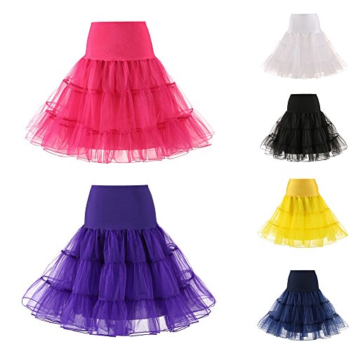 iYBUIA Solid Womens High Waist Pleated Short Skirt Adult Tutu Dancing Skirt - Thumbnail 3