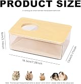 PLUSHCEWT Hamster Sand Bath Container for Syrian Mice Gerbils 15.5x10.5x6 cm view 2