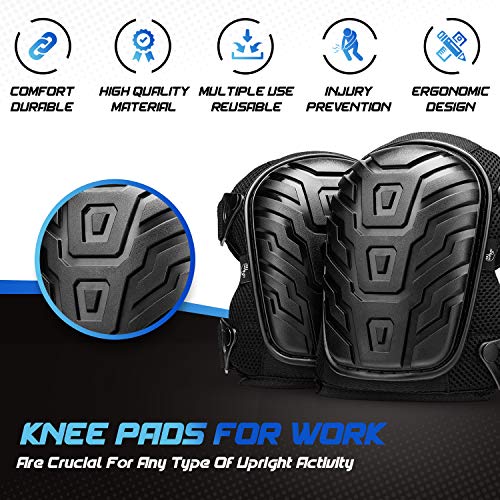 2 Protective+Knee+Pads+Work+Construction