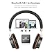 Bluetooth Headphones, MindKoo Bluetooth 4.1 On-Ear Wireless Headphone HiFi Sound with Soft Memory-Protein Cushions, Built-in Mic, Wired and Wireless Mode for iPhone, iPad, Smartphones and Morethumb 3