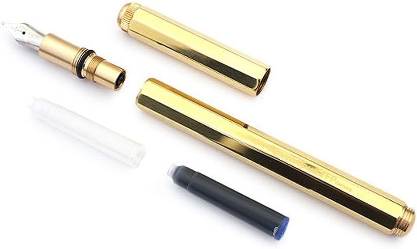 Kaweco SPECIAL Fountain Pen Brass I Premium Brass Fountain Pen for Ink Cartridges I Exclusive Fountain Pen 17 cm I Nib: M (Medium) - Image 4