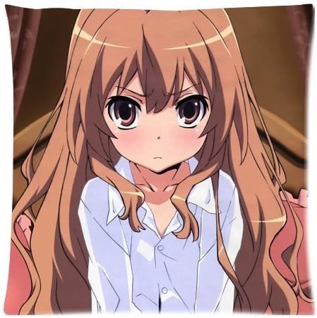 Anime Taiga Aisaka Toradora Pillowcases Custom Pillow Case Cushion Cover 18 X 18 Inch Two Sides