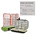 Goture Small Tackle Box, Waterproof Fishing Lure Boxes Tackle Box Bait Plastic Small Storage Case Accessories Containers Gray SMALL 6.3'' X 3.5'' X 1.7''