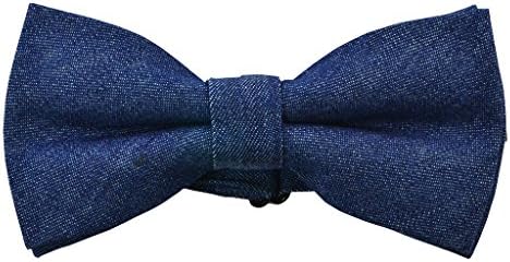 OX Legacy Denim Bow Tie in Dark Wash