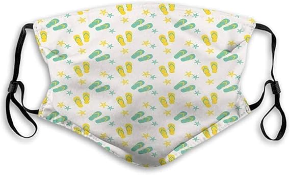 1 funda deportiva para la cara impresa en 3D con chanclas, para uso