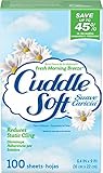 Sun Cuddle Soft Fabric Softener Dryer Sheets, Fresh Morning Breeze, 100 Count
