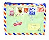 Blue Q Airmail Zipper Pouch