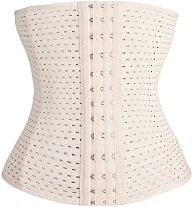 White Breathable Underbust Steel Boned Corset Waist Training Cincher