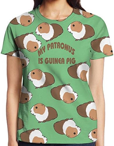 My Patronus Is Guinea Pig Womens Fashion 3D Print Short Sleeve Tee Tshirt