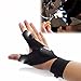 FomaTrade LED Flashlight Gloves, Cool Fingerless LED Flashlight Gloves for Repairing,Working in Darkness Places,Fishing,Camping,Hiking and Outdoor Activities one Pair