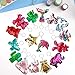 Balhvit Two Sides Flip Sequin Keychain for Kids, Colorful Lovely Girls Party Favors Cat Dolphin Clover etc, Durable Party Favors for Kids Girls Adults Decoration Prize Gifts, 16 Designs
