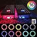 Loiion LED Cornhole Light, Color Changing Corn Hole Light with Remote Control for Family Backyard Bean Bag Toss Cornhole Game,16 Color 4 Modes 6-Level Brightness,Set of 2