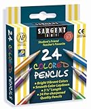 Sargent Art 22-7218 24-Count Half Size Colored Pencils