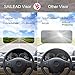 SAILEAD Polarized Sun Visor Sunshade Extender for Car with Polycarbonate Lens, Anti-Glare Car Sun Visor with Mirror Protects from Sun Glare, Snow Blindness, UV Rays, Universal for Cars, SUVs