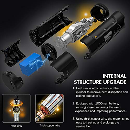 TONSIM Portable Air Bicycle Pump with LCD Display and LED Lights Mini Inflator 1000mAh＊3 Lithium Battery Charging for Cell Phone - Thumbnail 5