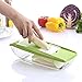 Mandoline Vegetable Slicer Adjustable with 5 Thickness Settings Interchangeable Stainless Steel Blades Vegetable Chopper Cutter from Maison-Market