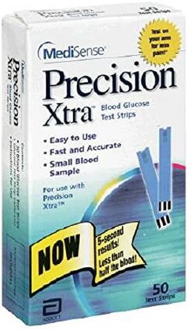 Abbott 99728 Blood Glucose Test 1 Code Strip, 50 Per Box
