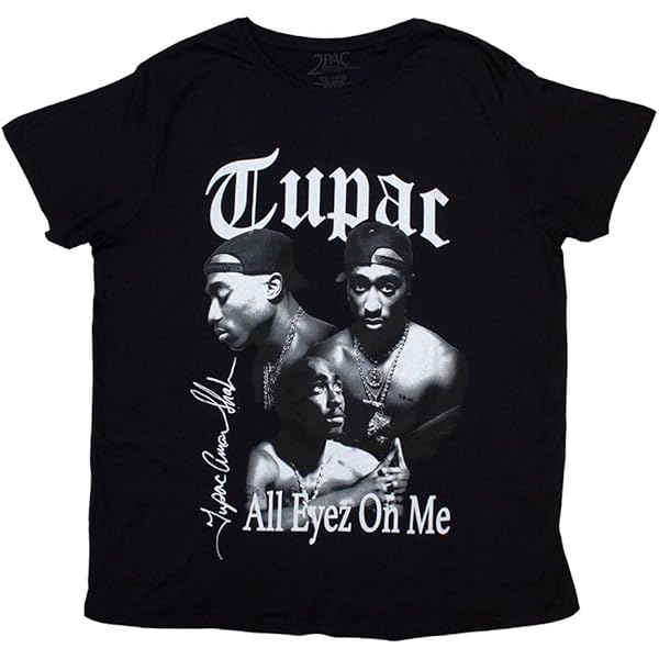 Amazon.com: Tupac 2Pac T Shirt All Eyez Homage Logo Official