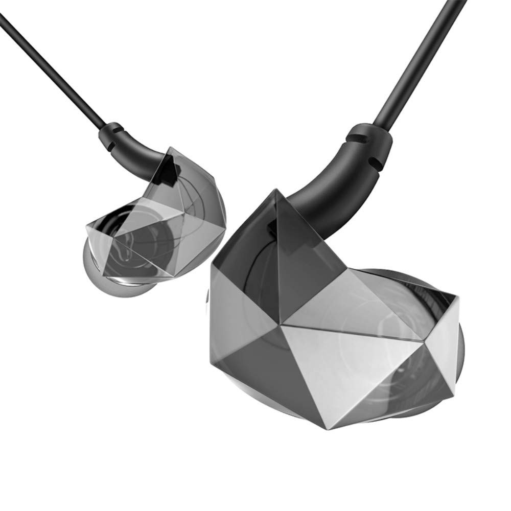 Pevor Wired in-Ear Earbuds Sports Earphones Bass Water Resistant Headphones with Mic Noise Cancelling for Smartphone iPad iPod MP3 HiFi Player