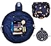 Casual Waterproof Women Toiletry Bags Folding Large Capacity Lazy Cosmetic Bags (Dark blue fox)