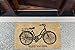 DII Natural Coir Doormat, Fun Greeting Mat, Bicycle, 18x30